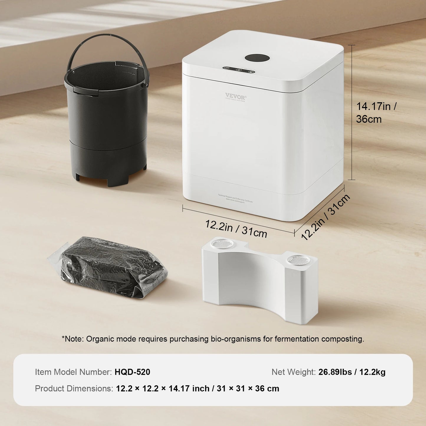 5 L Electric Composter Food Recycler Turn Food Waste into Natural Fertilizer