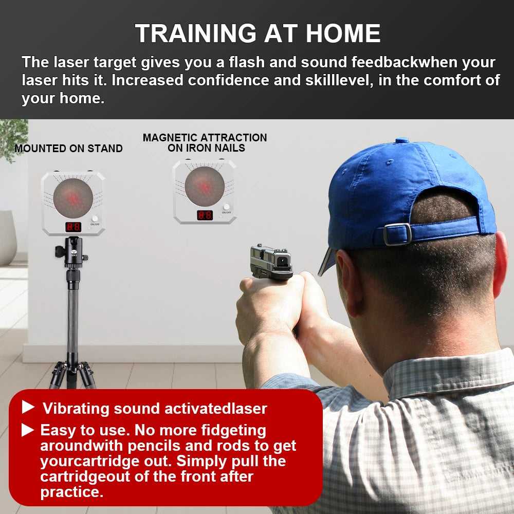 Laser Target Color Sensitive Shooting  with Sound Effects