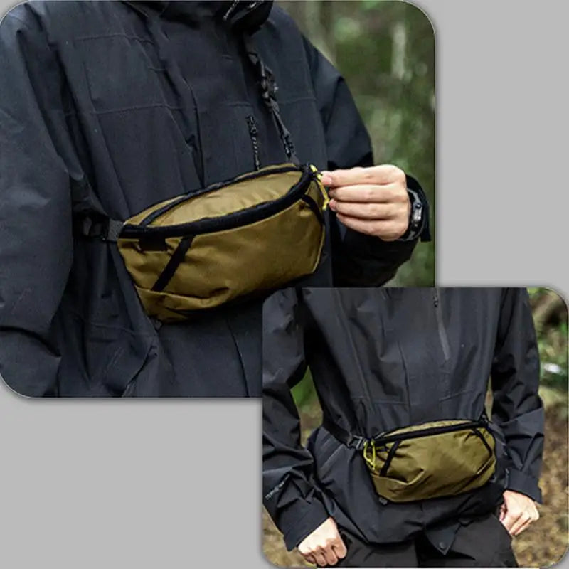 Adjustable Chest Belt Hiking Bag With Strap
