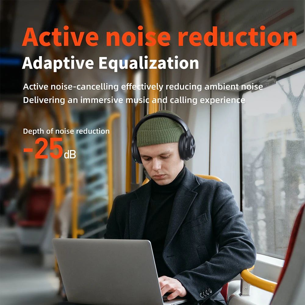 Wireless blue tooth headset Noise Cancellation Hi-Res Audio