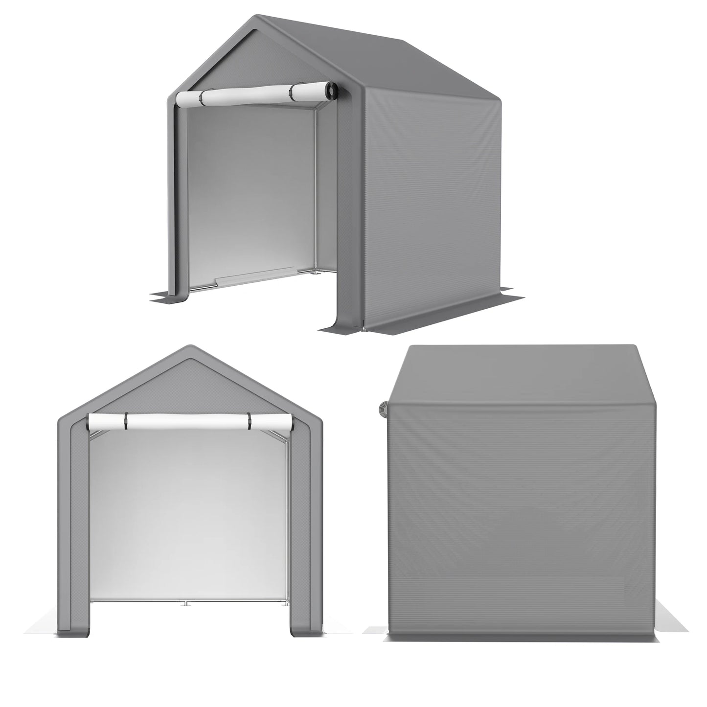 6 x 6 ft Portable Outdoor Storage Tent , Heavy Duty with Roll-up Doors