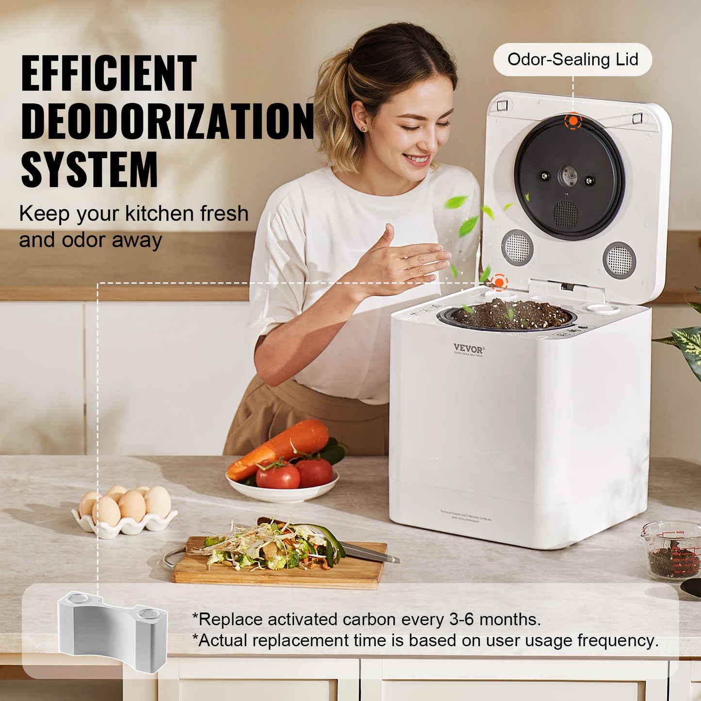 5 L Electric Composter Food Recycler Turn Food Waste into Natural Fertilizer
