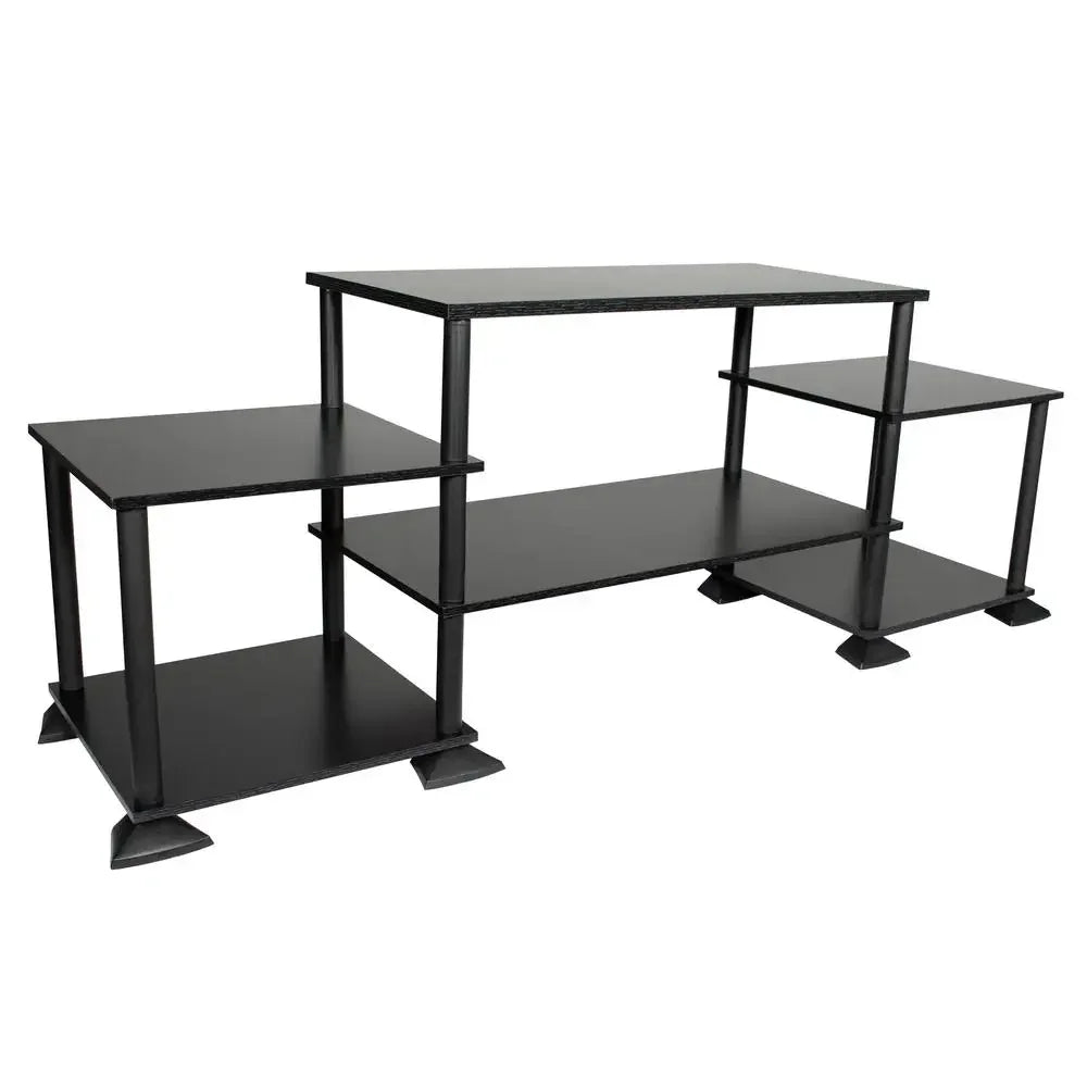 3-Cube TV Entertainment Center Holds up to 40" TVs  Black Oak