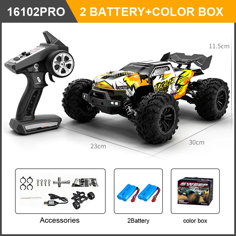 High Speed RC Car 4WD Off Road Vehicle Brushless Motor Professional Drift Truck