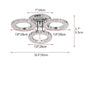 Crystal Led Ceiling Lamp With Remote Control Modern Chandelier