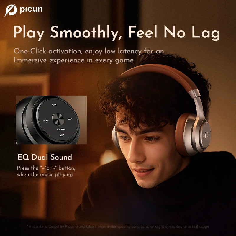 Wireless Headphones Bluetooth 5.3 Noise Reduction Bass Over Headphones