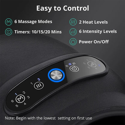 Wireless Electric Hand Massager Air Compression Hot Compress Palm  Massager