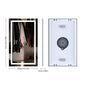 Bathroom Smart LED Vanity Mirror Wall Mounted  Bluetooth, Digital Display ,Anti Fog