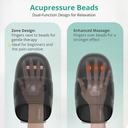 Wireless Electric Hand Massager Air Compression Hot Compress Palm  Massager