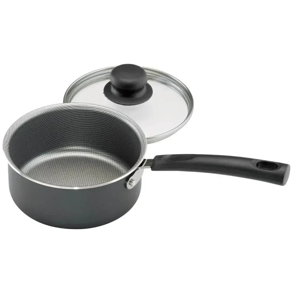 Nonstick Stainless Steel Cookware Set Gray Lids 18 Piece Set
