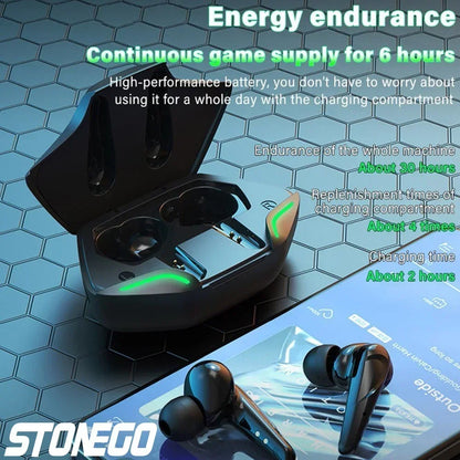 Earphone Wireless Waterproof Noise Reduction Earbuds with Charging Case
