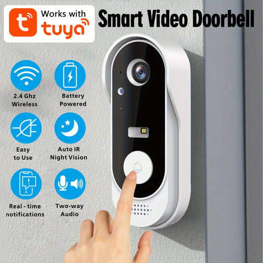 Wi-Fi Video Doorbell Two-way Audio ,Easy To Install Real-time Notification
