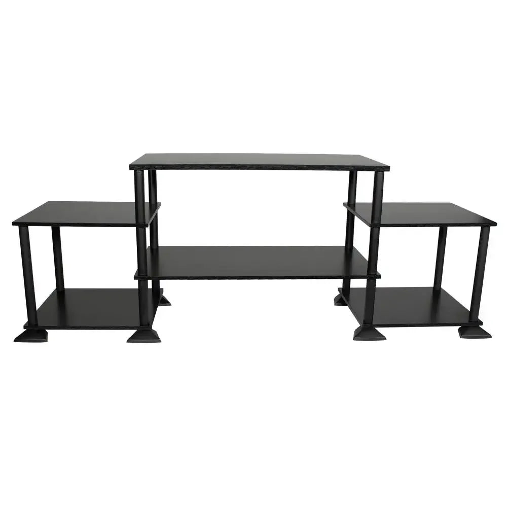 3-Cube TV Entertainment Center Holds up to 40" TVs  Black Oak