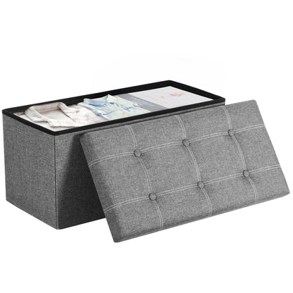 Ottoman Storage Bench, 21 Gal. Folding Chest