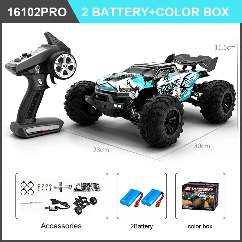 High Speed RC Car 4WD Off Road Vehicle Brushless Motor Professional Drift Truck