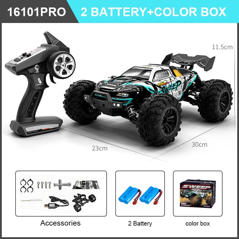 High Speed RC Car 4WD Off Road Vehicle Brushless Motor Professional Drift Truck