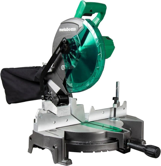Compound Miter Saw, 10" with Large Table for woodworking 15-Amp Motor, Accurate Miter Angles