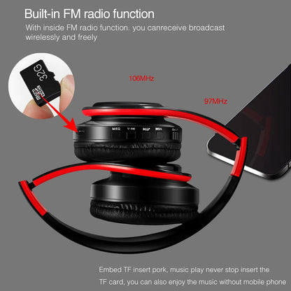 Wireless Bluetooth Headphones Stereo Headset with Mic for Smart Phone
