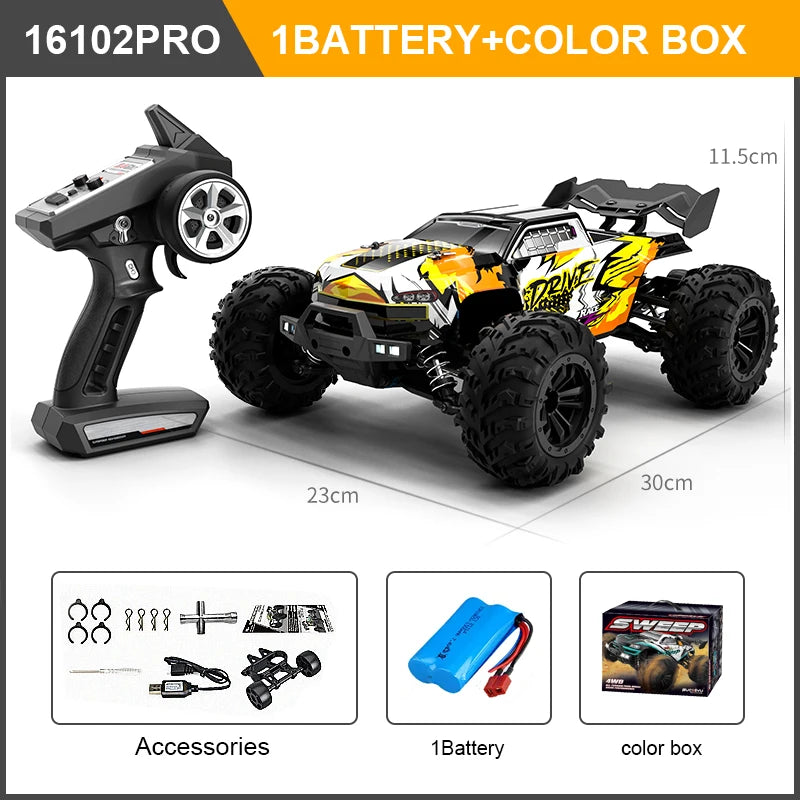 High Speed RC Car 4WD Off Road Vehicle Brushless Motor Professional Drift Truck