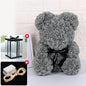 Rose Bear Artificial Flower With Box and Light