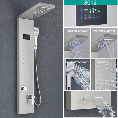 Bathroom LED Light, Rain, Waterfall Shower