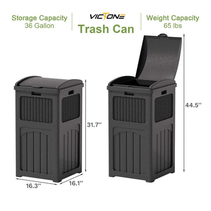 36 Gallon Hideaway Can with Latch