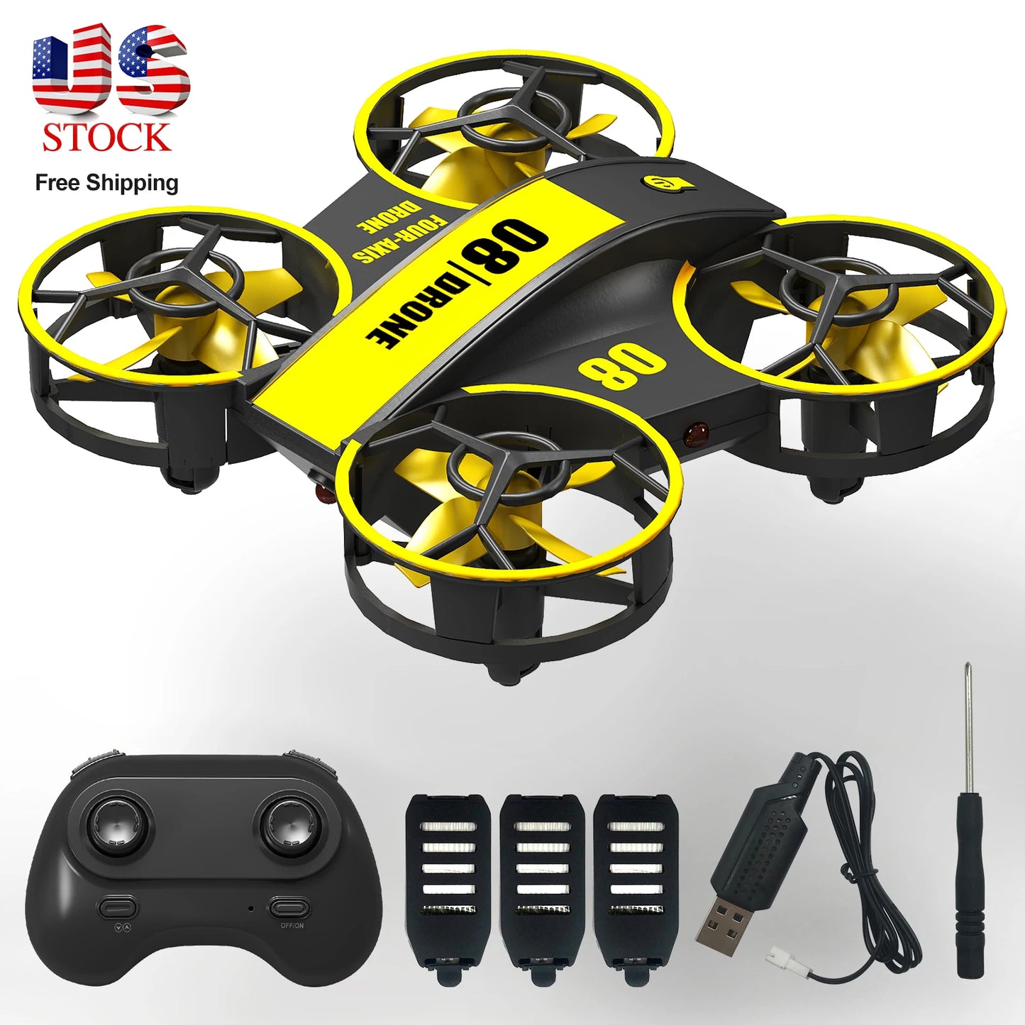 Mini Drone Quadcopter Indoor Helicopter with Light