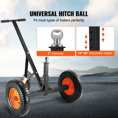 1000lbs Tongue Adjustable Trailer Dolly Carbon Steel