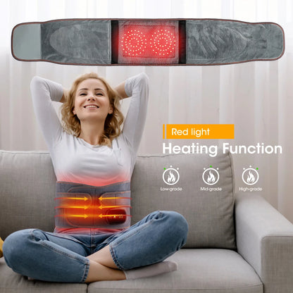 Electric Infrared Heating Therapy Waist Massager Back Support Belt Vibration