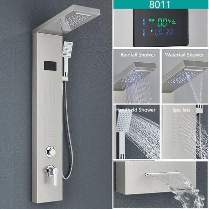 Bathroom LED Light, Rain, Waterfall Shower