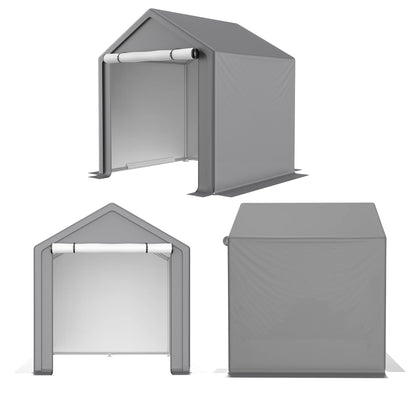 6 x 6 ft Portable Outdoor Storage Tent , Heavy Duty with Roll-up Doors