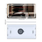 Bathroom Smart LED Vanity Mirror Wall Mounted  Bluetooth, Digital Display ,Anti Fog