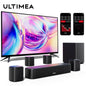 Virtual Surround Soundbar,  with Subwoofer and 4 Surround Speakers