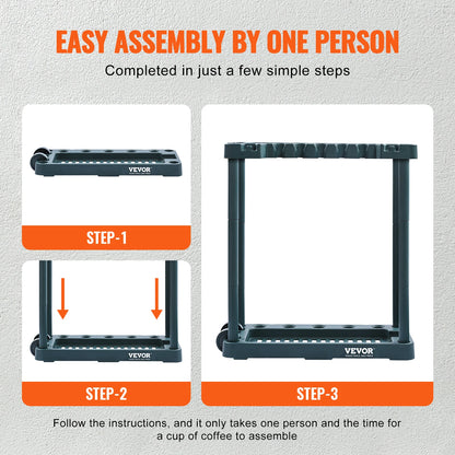 10 Slots Yard Garden Tool Organizer