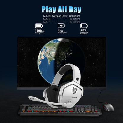 Dual Wireless Gaming Headset Bluetooth Headphones