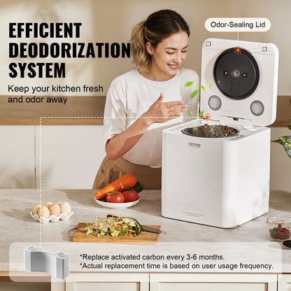 5 L Electric Composter Food Recycler Turn Food Waste into Natural Fertilizer
