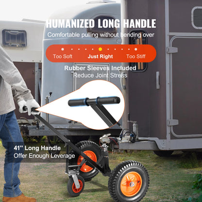 1000lbs Tongue Adjustable Trailer Dolly Carbon Steel