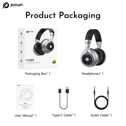 Wireless Headphones Bluetooth 5.3 Noise Reduction Bass Over Headphones