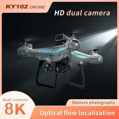 KY102 Drone 8K HD Profesional Dual-Camera Aerial Photography Obstacle Avoidance Optical Flow Aerial Four-Axis RC Drone