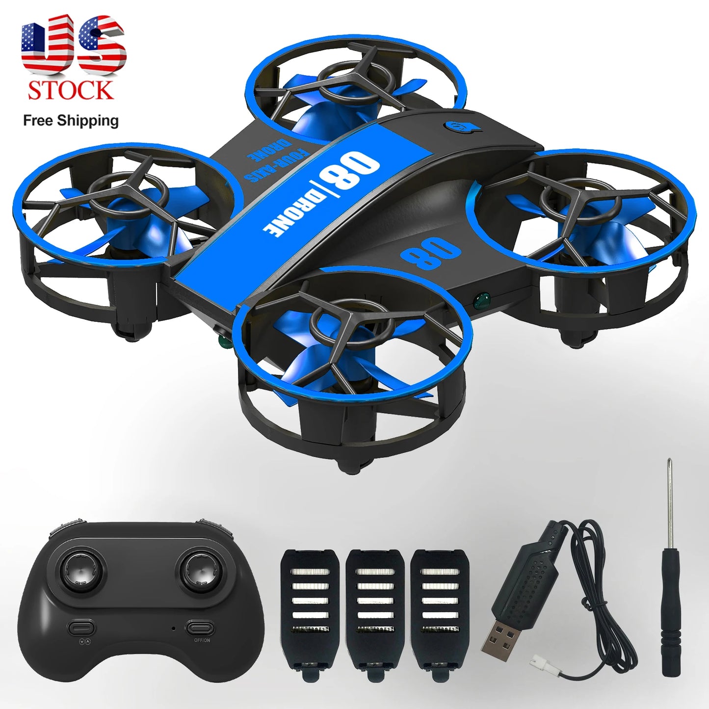 Mini Drone Quadcopter Indoor Helicopter with Light