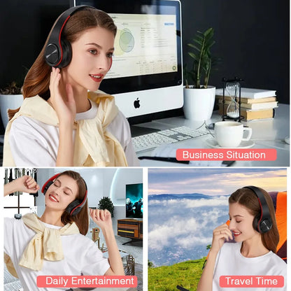 Wireless Bluetooth Headphones Stereo Headset with Mic for Smart Phone