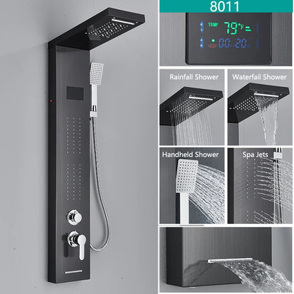 Bathroom LED Light, Rain, Waterfall Shower